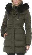 tahari womens fitted puffer trimmed women's clothing in coats, jackets & vests logo