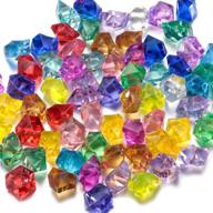 300 pcs funlavie multi-colored acrylic diamond pirate treasure jewels - 💎 ideal for costume stage props, party decorations, wedding decorations, vase fillers, and more logo