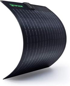img 4 attached to 🌞 Topsolar Flexible Solar Panel 50W - High-performance 24V/12V Bendable Monocrystalline Solar Panel - Efficient 50 Watt 12Volt Semi-Flexible Mono Panels for Off-Grid RV, Boat, Cabin, Van, Car, Uneven Surfaces