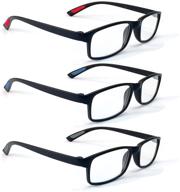 reading glasses lightweight rectangular non slip logo