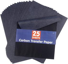 img 4 attached to 🖋️ Set of 50 Carbon Tracing Papers for Copying, Drawing Patterns on Wood, Canvas, Paper &amp; Other Art Surfaces, 8.5 X 11 Inches - Black Graphite Transfer Paper