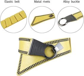 img 2 attached to Fashion Vintage Elastic Stretch Interlock Women's Accessories in Belts