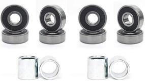 img 1 attached to RaceBon Skateboard Hardness Polyurethane Bearings