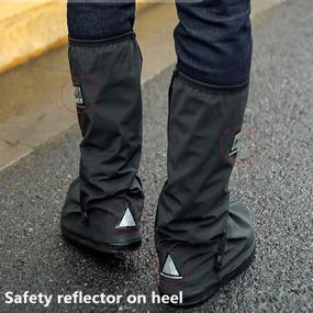 img 3 attached to 🌧️ DSTong Waterproof Anti-Snow Shoe Covers: Reusable Rain Boots for Men and Women - A Must-Have Protective Gear for All Weather Conditions!