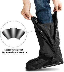 img 1 attached to 🌧️ DSTong Waterproof Anti-Snow Shoe Covers: Reusable Rain Boots for Men and Women - A Must-Have Protective Gear for All Weather Conditions!