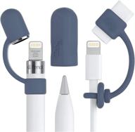 🖊️ protect your apple pencil with [3-piece] pencilcozy combo pack: cap holder, keeper, and tether - navy blue, compatible with ipad pro 6th gen ipencil charger and nib accessories logo