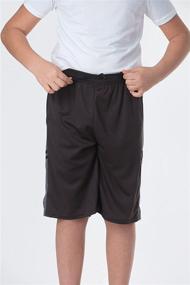 img 2 attached to 🏀 Enhance Your Game with Top-Quality Boys' Athletic Performance Basketball Clothing and Shorts Pack