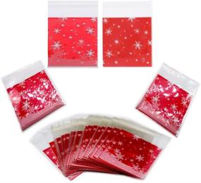 img 2 attached to Snowflake Cellophane Christmas Supplies Baryuefull Gift Wrapping Supplies