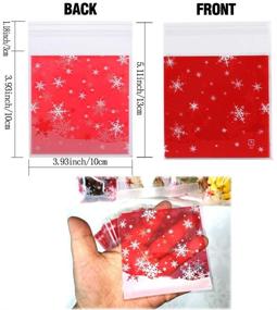 img 1 attached to Snowflake Cellophane Christmas Supplies Baryuefull Gift Wrapping Supplies