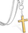 silver cross necklace crucifix pendant logo