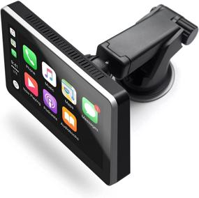 img 1 attached to 🚗 Car and Driver INTELLIDASH PRO Wireless Apple Carplay + Bluetooth, SiriusXM, Siri Assistant - 7'' IPS Touchscreen, Dash Windshield Mounted