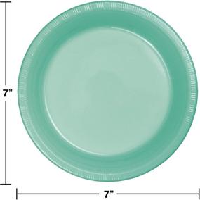 img 1 attached to Fresh Mint Paper Lunch Plates - 24 Count, 7-inch - Creative Converting 318894