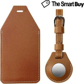 img 3 attached to Smart Buy AirTag Leather Luggage Travel Accessories