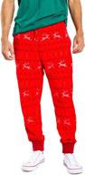 red reindeer funny joggers for men logo