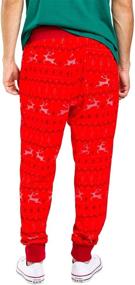 img 1 attached to Red Reindeer Funny Joggers for Men