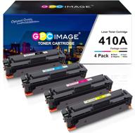 🖨️ gpc image compatible toner cartridge replacement for hp 410a cf410a cf411a cf412a cf413a - ideal for laserjet pro mfp m477 & m452 series printers (4 pack) logo