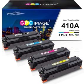 img 4 attached to 🖨️ GPC Image Compatible Toner Cartridge Replacement for HP 410A CF410A CF411A CF412A CF413A - Ideal for Laserjet Pro MFP M477 & M452 Series Printers (4 Pack)