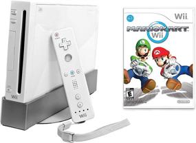 img 1 attached to 🎮 Renewed White Wii Console with Mario Kart Wii Bundle