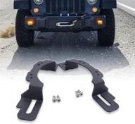 🚙 xjmoto 4" led fog light front bumper mounting brackets adapter for 2013-2021 jeep wrangler hard rock rubicon x, 10th anniversary, 75th anniversary editions logo