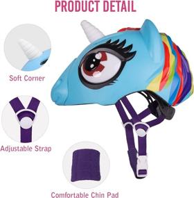 img 2 attached to Unicorn Bicycle Helmet for Kids - CPSC and ASTM Safety Certified, Multi-Sport 🦄 Bike Helmet for Girls and Boys, Ideal for Skateboarding, Skating, and Scooting - Ages 3-8