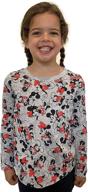 👕 long sleeve disney girls' t-shirt featuring mickey & minnie mouse logo