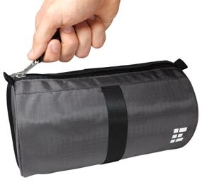 img 4 attached to Durable Travel Toiletry Bag - Hanging Dopp Organizer with Water Resistant Rip-Stop Nylon for Convenient and Compact Storage of Shaving and Toiletry Essentials