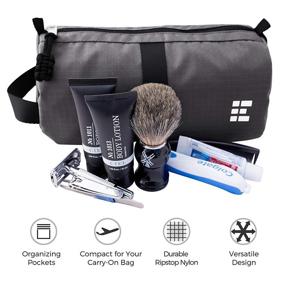 img 2 attached to Durable Travel Toiletry Bag - Hanging Dopp Organizer with Water Resistant Rip-Stop Nylon for Convenient and Compact Storage of Shaving and Toiletry Essentials