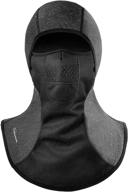 🧣 ultimate protection: -10°f to 50°f windproof & warm fleece balaclava - water resistant thermal ski mask for unisex logo