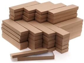 img 2 attached to 📦 100 Бирюзовых коричневых картонных ювелирных коробочек Beadaholique - 8 x 2 x 1 дюймов для стильного хранения