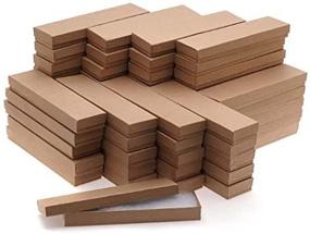 img 3 attached to 📦 100 Бирюзовых коричневых картонных ювелирных коробочек Beadaholique - 8 x 2 x 1 дюймов для стильного хранения