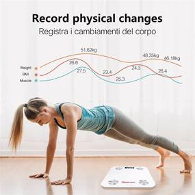 img 3 attached to 📊 Sinocare Body Fat Scale: High Accuracy Smart BMI Digital Scales with 12 Metrics for Body Weight and Composition Analysis