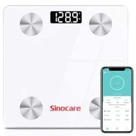 📊 sinocare body fat scale: high accuracy smart bmi digital scales with 12 metrics for body weight and composition analysis logo