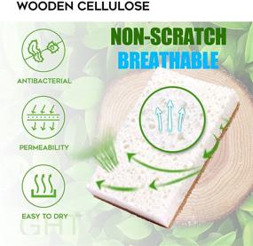 img 2 attached to 🌿 9-Pack Natural Sponge Set: Eco-Friendly Non-Scratch Scrubbing Bundle for Kitchen Cleaning - Biodegradable Sisal Scrubber & Compostable Dish Sponges