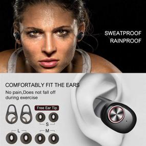 img 1 attached to 🎧 Ultimate Mini Wireless Bluetooth Earbuds: Invisible Noise Cancelling Headphone for Business & Sports - with Mic, Magnetic Charger Case - iOS Android Compatible!