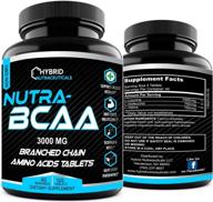 💊 nutra bcaa 3000мг 2:1:1 пищевые добавки до и после тренировки – аминокислоты для выносливости, восстановления, результатов и восстановления после тренировки, не содержит гмо (120 таблеток) логотип