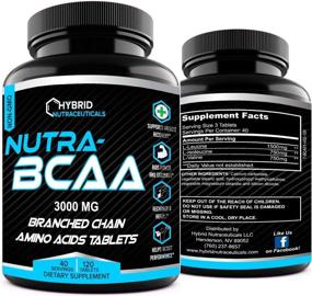 img 4 attached to 💊 Nutra BCAA 3000мг 2:1:1 Пищевые добавки до и после тренировки – Аминокислоты для выносливости, восстановления, результатов и восстановления после тренировки, не содержит ГМО (120 таблеток)