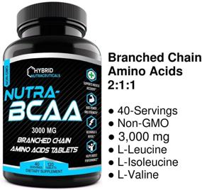 img 2 attached to 💊 Nutra BCAA 3000мг 2:1:1 Пищевые добавки до и после тренировки – Аминокислоты для выносливости, восстановления, результатов и восстановления после тренировки, не содержит ГМО (120 таблеток)