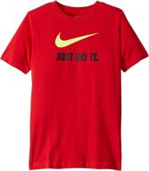 👕 boy's nike sportswear 'just do it.' t-shirt: stylish and motivating activewear for boys logo