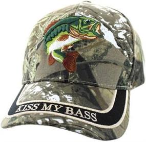 img 1 attached to 🎣 Kiss My Bass Baseball Cap - Hilarious Gift for Fishing Enthusiasts - Embroidered Hat