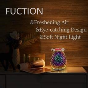 img 3 attached to 🕯️ Gaea Electric Candle Warmer: Glass Wax Melt Warmer with 3D Star Effect Night Light - Aroma Decorative Lamp for Home, Office, and Bedroom. Perfect Gift for Friends and Family!