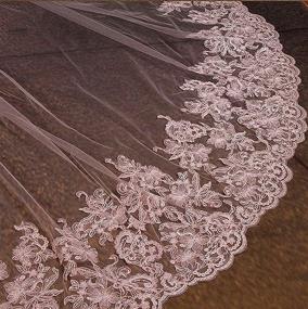 img 1 attached to Fenghuavip Stylish Bridal Cathedral Wedding 👰 Women's Accessories: Elevate Your Special Occasion Style