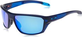 img 4 attached to 🕶️ Translucent Oakley Rectangular Sunglasses with Polarized lenses
