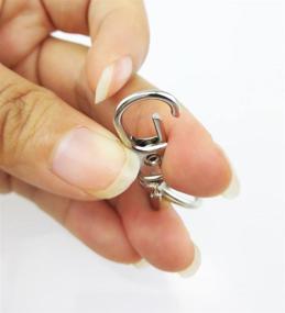 img 1 attached to 🦞 Lobster Clasps Swivel Trigger Clips: 50-Pack Snap Hooks for Bags, Key Rings, and More