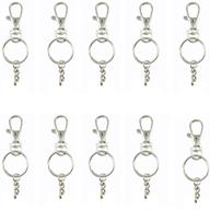 🦞 lobster clasps swivel trigger clips: 50-pack snap hooks for bags, key rings, and more logo