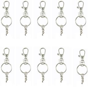 img 3 attached to 🦞 Lobster Clasps Swivel Trigger Clips: 50-Pack Snap Hooks for Bags, Key Rings, and More