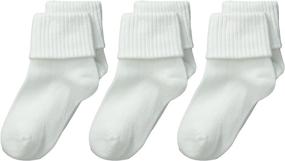 img 1 attached to 🧦 Стильные и комфортные: носки trimfit Girls' Triple Roll 2x2 Comfortoe (набор из 3 штук)