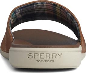 img 2 attached to 👡 PlushWave Slide Leather Sandal by SPERRY