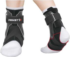 img 1 attached to 🏀 Zamst A2-DX Strong Ankle Brace: Ultimate Active Ankle Stabilizer for Athletes, Three-Way Support for Men and Women, Ideal for Basketball, Soccer, Hockey, Volleyball, Football & Baseball