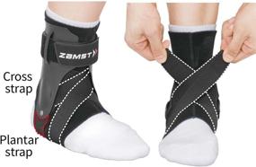 img 2 attached to 🏀 Zamst A2-DX Strong Ankle Brace: Ultimate Active Ankle Stabilizer for Athletes, Three-Way Support for Men and Women, Ideal for Basketball, Soccer, Hockey, Volleyball, Football & Baseball