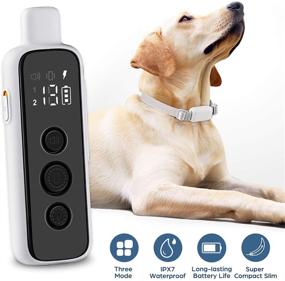 img 3 attached to Monja Dog Training Collar: Rechargeable Shock Collar with Remote - 3 Training Modes, Waterproof, 1000ft Range - Small, Medium, Large Dogs